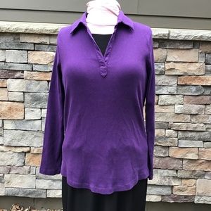 Oh Baby by Motherhood top royal purple long sleeve size M